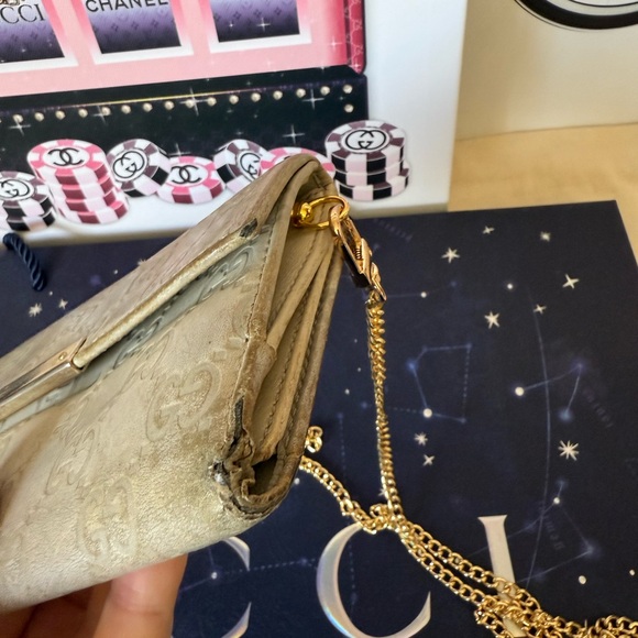 GUCCI GG Guccissima Leather Long Wallet with Chain - Picture 5 of 16